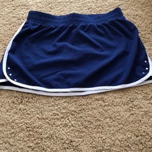 Navy blue workout skort